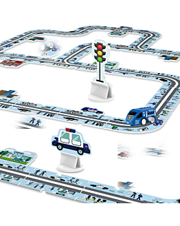 Habarri Tor dla samochodów Policja - Puzzle, 44 elementy