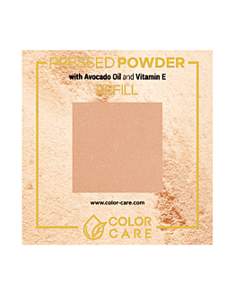 Color Care Puder Prasowany Wegański - Refill - 02 Dark Beige