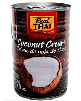 Real Thai Kokosowy krem ekstrakt 95% tłuszcz 21% puszka 400 ml