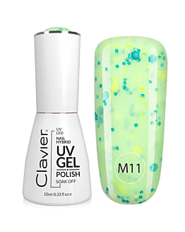 Clavier Luxury Multi Flavours lakier hybrydowy do paznokci M11 Lime&Mint, 10ml