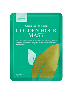 Elroel Golden Hour Mask łagodząca maska do twarzy Green Tea, 25g
