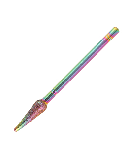 Allepaznokcie Frez Diamentowy Unicorn Stożek Wąski Do Skórek Tęczowy Nr 1