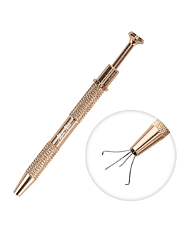 MollyNails Uchwyt Chwytak Do Gąbek Do Ombre Złoty 12,2 cm