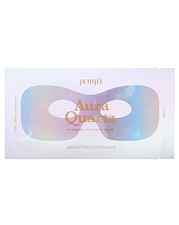 Petitfee Aura Quartz Hydrogel Eye Zone Mask –Iridescent Lavender, Hydrożelowa maska na okolicę oczu, 9g