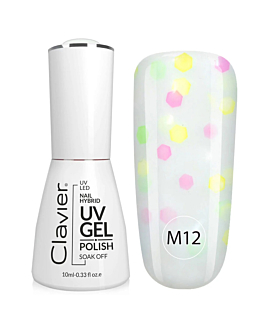 Clavier Luxury Multi Flavours lakier hybrydowy do paznokci M12 Papita, 10ml