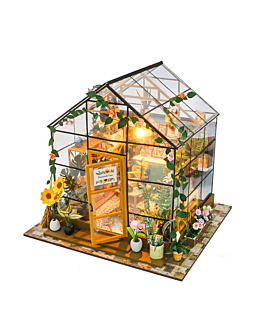 Habarri Miniaturowy domek - Kolorowa szklarnia
