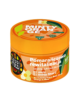 Farmona Tutti Frutti rewitalizujący peeling cukrowy do ciała Pomarańcza i Mięta + Energy Shot C, 300g