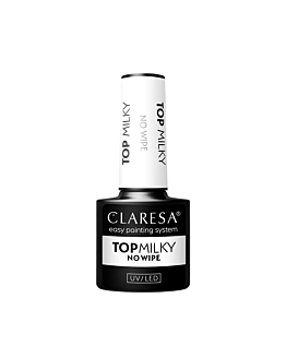 Claresa Top MIlky No Wipe mleczny top hybrydowy, 5g
