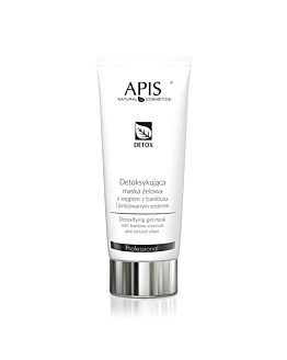 APIS Detox detoksykująca maska żelowa z węglem z bambusa i jonizowanym srebrem, 200ml