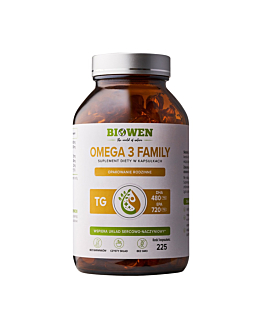 Biowen Omega 3 Family TG 720 mg EPA 480 mg DHA 225 kapsułek