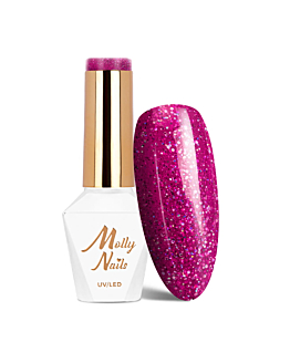 MollyNails Spotlight Pink Fiction Lakier Hybrydowy UV LED Nr 634 8 g