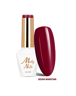 MollyNails Glamour Women Red Lips Lakier Hybrydowy UV LED Nr 9 8 g