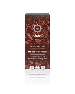 Khadi Natural Hair Colour henna do włosów Średni Brąz, 100g