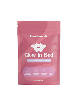 Bedrock Glow In Bed Jedwabne plastry do spania z kolagenem, 20 szt.