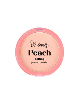 Lovely Peach Setting Pressed Powder półtransparentny prasowany puder, 7.5g