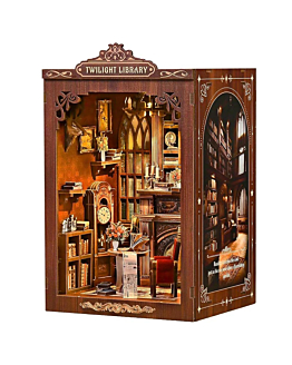 Habarri Miniaturowy domek Book Nook - Książka przy kominku