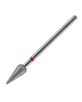 Staleks Expert Frez Diamentowy Grusza Ostra Do Skórek 5/12 mm Czerwona
