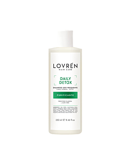 Lovrén szampon oczyszczający do włosów przetłuszczających się z ekstraktem matchy, aloesu i kameli oraz piroktonem olaminy DAILY DETOX , 250 ML