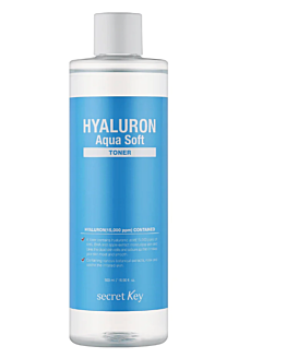 Secret Key Hyaluron Aqua Soft Toner Tonik nawilżający do twarzy, 500 ml