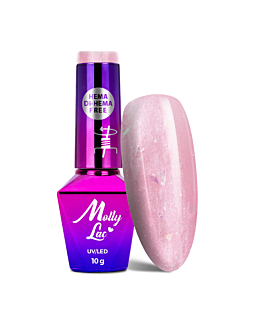 MollyLac Sparkling French Lakier Hybrydowy UV LED Nr 706 Wedding Mermaid 10 g