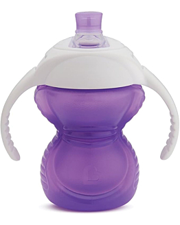 Munchkin Kubek treningowy z ustnikiem odpornym na gryzienie, fioletowy, 237 ml