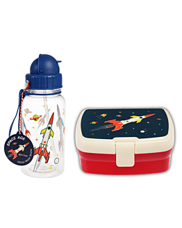 Rex London Zestaw: bidon + lunchbox, Kosmos
