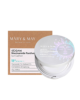 Mary&May Vegan Niacinamide Panthenol Sun Cushion SPF50+ PA++++ 25 g - Krem ochronny w formie cushion