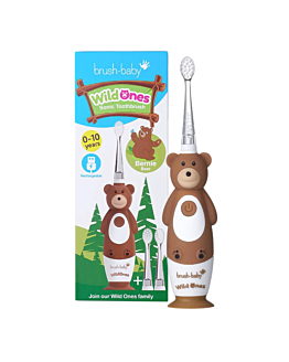 Brush-Baby WildOnes szczoteczka soniczna dla dzieci 0-10l Bernie Bear