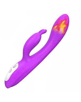 S-HANDE Naughty wibrator podgrzewany z 9 trybami wibracji Purple