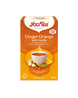 Yogi Tea herbata ajuwederyjska Ginger Orange and Vanilla - imbirowo-pomarańczowa z wanilią (17x1,8g)