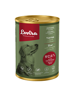 Lovira Karma mokra dla psa sarna z dynią i ziołami 92,6% mięsa 400 g