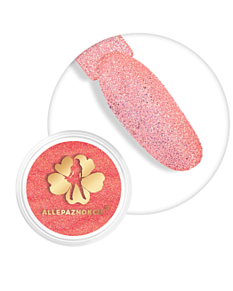 Allepaznokcie Pyłek Do Paznokci Sequin Quartz Effect Papaya Nr 24