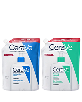 Cerave Set: Gel detergente Refill 473 ml + Emulsione idratante Refill 473 ml