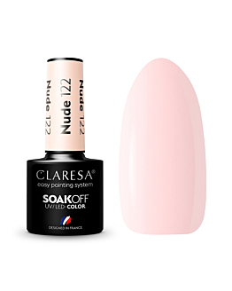 Claresa Soak Off UV/LED Nude lakier hybrydowy 122, 5g