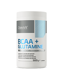 OstroVit BCAA + Glutamina 500 g o smaku cytrynowym