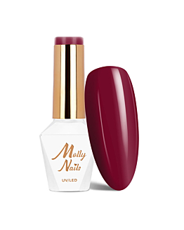 MollyNails Hearts and Kisses Red Wine Lakier Hybrydowy UV LED Nr 190 8 g