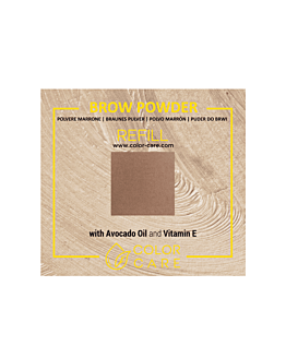 Color Care Refill - Puder do Brwi Wegański - Soft Brown