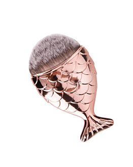 Allepaznokcie Pędzel Rybka Chubby Mermaid Brush Rose Gold z Ciemnym Włosiem