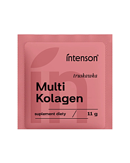 Intenson Multi Kolagen o smaku truskawkowym, 11 g
