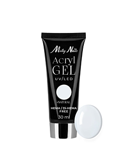 MollyNails Akrylożel Żel Budujący Do Przedłużania Paznokci Natural 30 ml