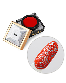 MollyNails Creative Flow Color Gel Żel Do Zdobień Efekt Topniejących Wzorów Czerwony 5 g