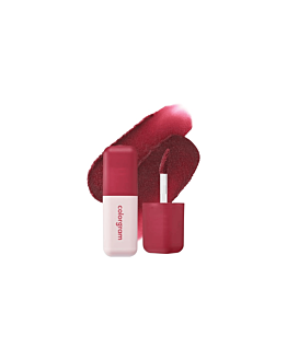 Colorgram Nude Blur Tint, głęboko czerwony satynowy tint do ust, 09 Red Bomb, 5g