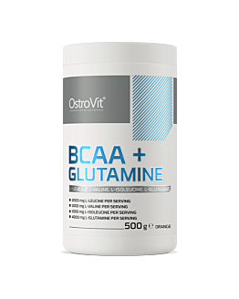 OstroVit BCAA + Glutamina 500 g o smaku pomarańczowym