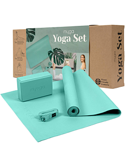 Myga Zestaw do jogi Yoga Starter Kit: mata, klocek, pasek