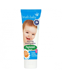 Brush-Baby Teething Toothpaste pasta do zębów dla dzieci 0-2l Applemint, 50ml