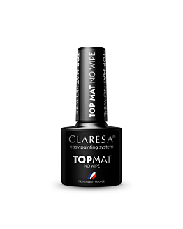 Claresa Top Matt No Wipe matowy top utwardzający do lakieru hybrydowego bez przemywania, 5g