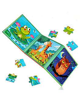 Habarri Puzzle magnetyczne Żabka, Żyrafa, Sowa, Poziom 1