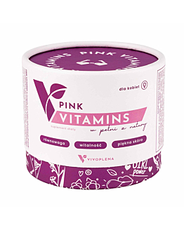 Vivoplena Pink Vitamins witaminy dla kobiet biotyna kwas foliowy, 60 kapsułek