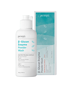 Petitfee - B-Glucan Enzyme Powder Wash, Proszek enzymatyczny do oczyszczania twarzy, 80g