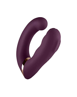 Wibrator Do Punktu G Ze Stymulatorem Variety Burgundy Rocks-Off